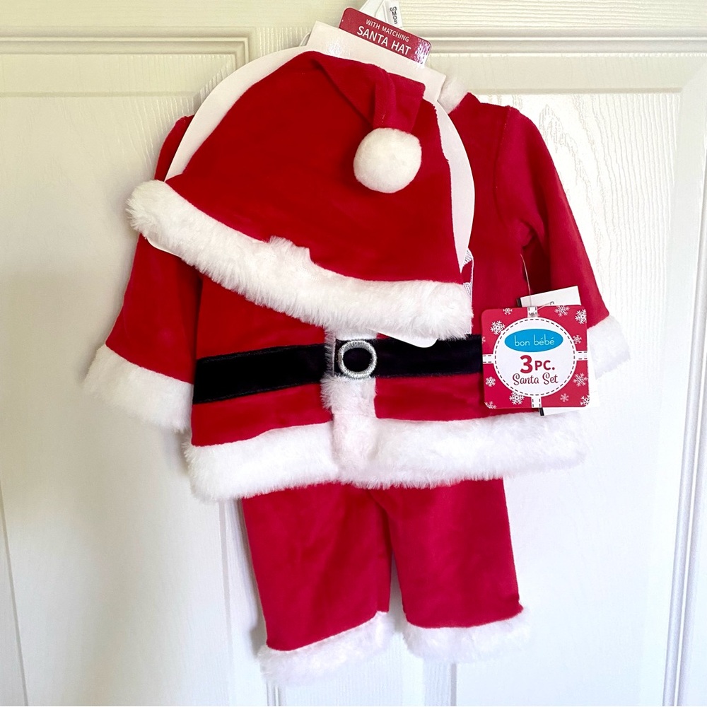 bon bébé 0-3 month Santa Suit NWT